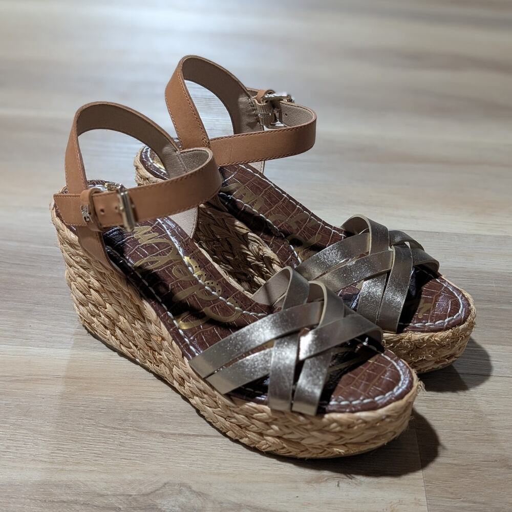 Sam Edelman | Darline Espadrille Wedge Sandals | Size 8.5